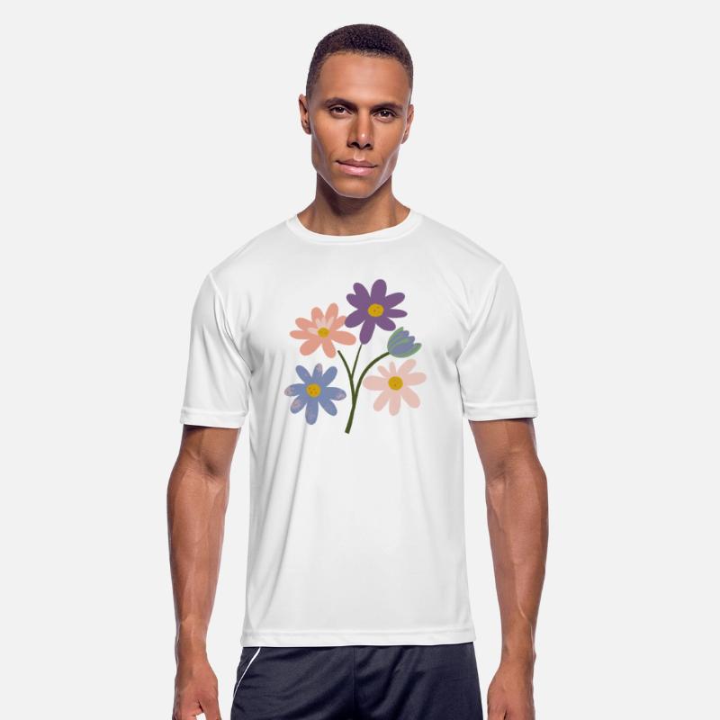 subtle bi pride flowers