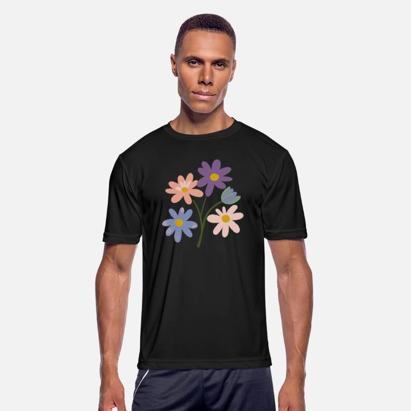 subtle bi pride flowers