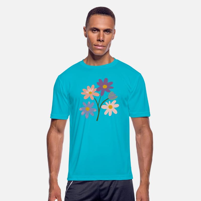 subtle bi pride flowers