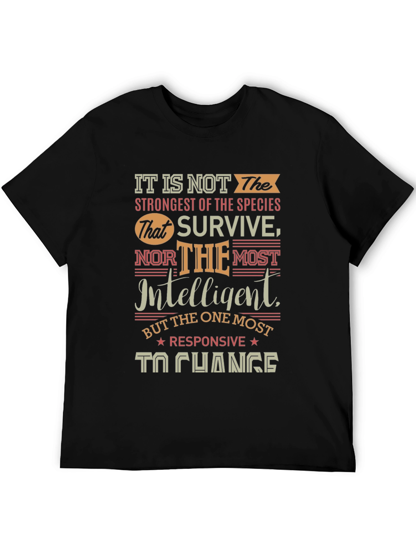 Adaptation Quote Graphic T-Shirt
