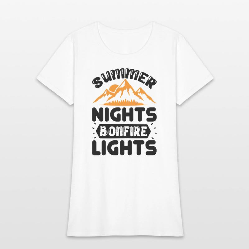 Summer nights bonfire lights