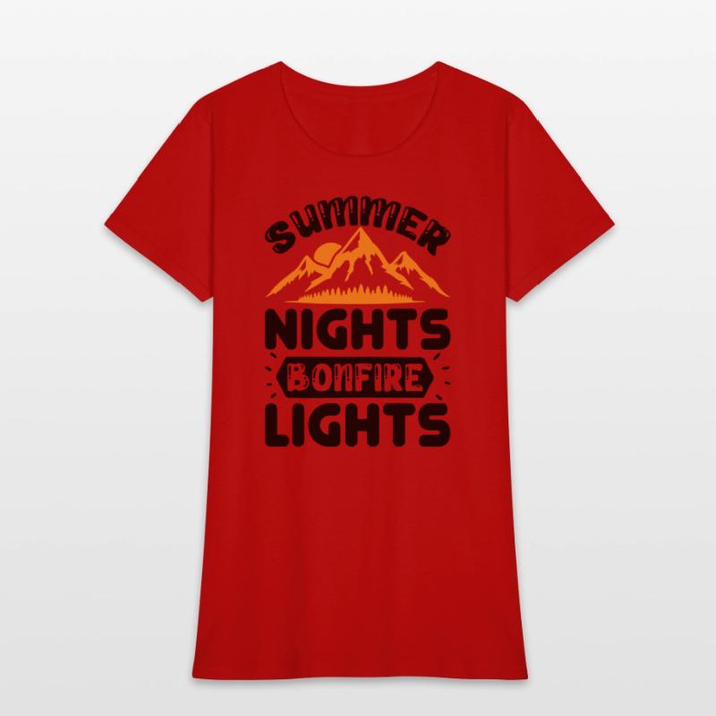Summer nights bonfire lights