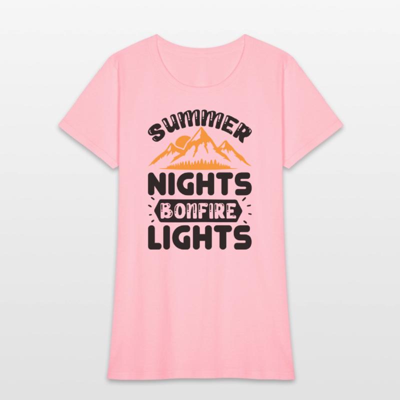 Summer nights bonfire lights