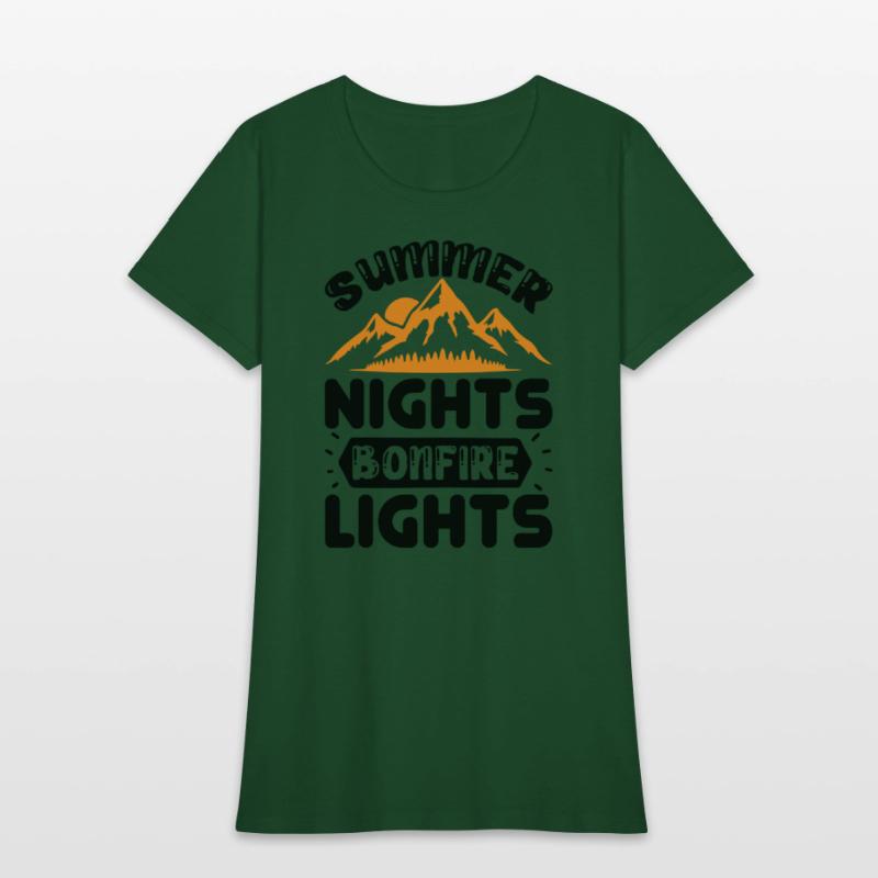 Summer nights bonfire lights