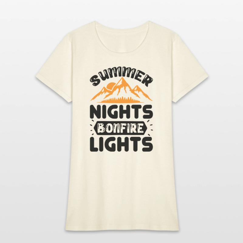 Summer nights bonfire lights