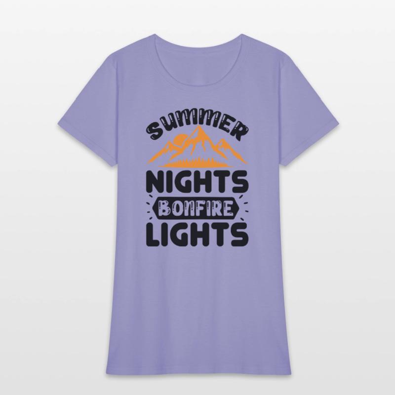 Summer nights bonfire lights