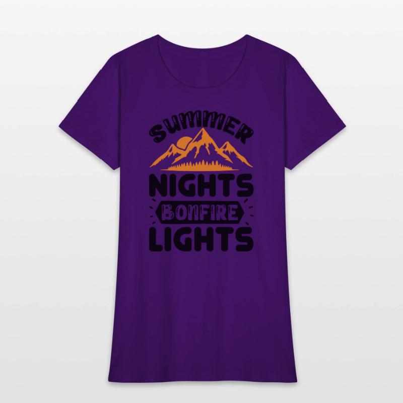 Summer nights bonfire lights