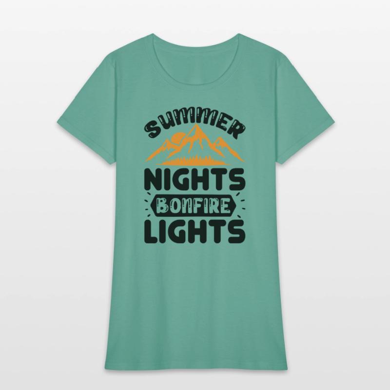 Summer nights bonfire lights