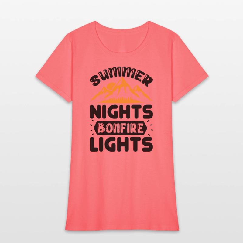 Summer nights bonfire lights
