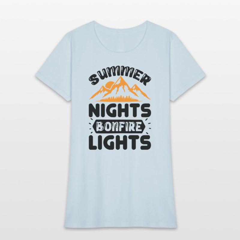 Summer nights bonfire lights