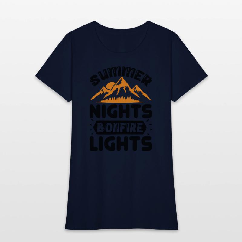 Summer nights bonfire lights