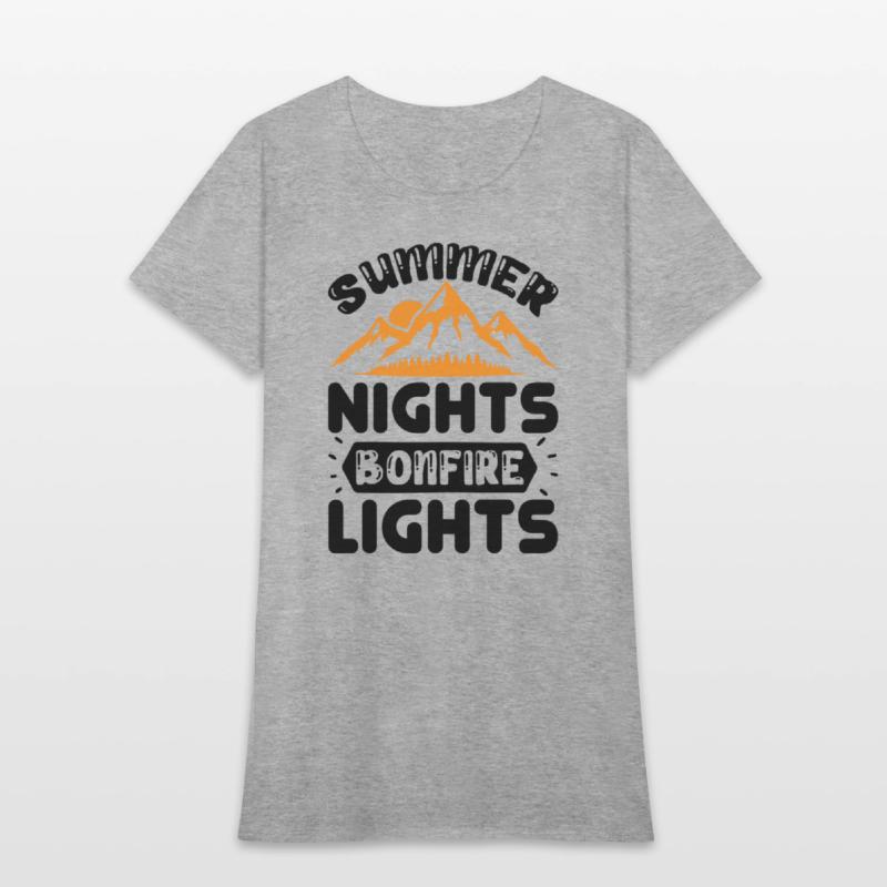 Summer nights bonfire lights