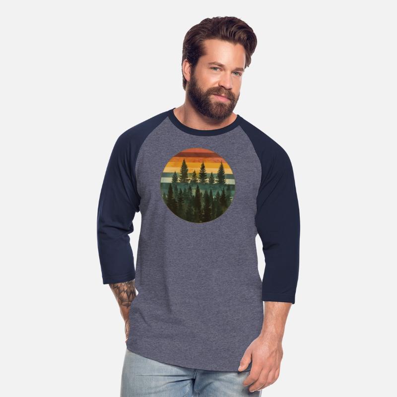 Sunset Forest Nature Outdoors Retro 80s Vibe 6