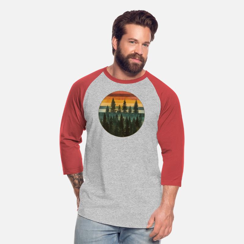 Sunset Forest Nature Outdoors Retro 80s Vibe 6