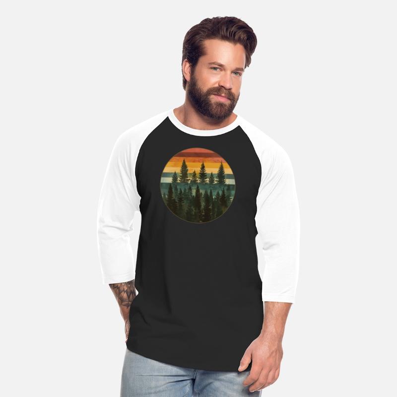 Sunset Forest Nature Outdoors Retro 80s Vibe 6