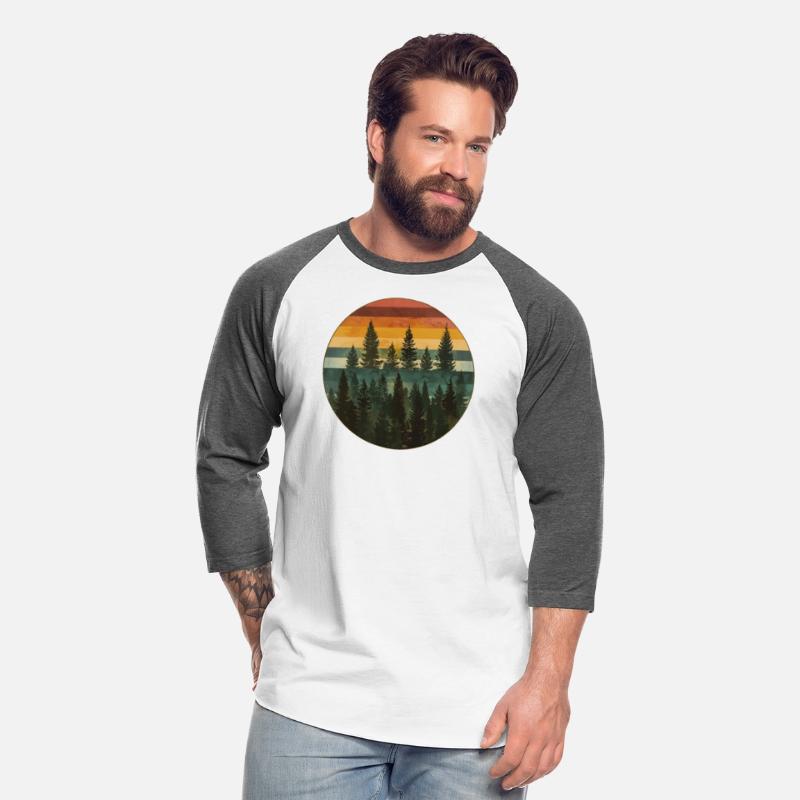 Sunset Forest Nature Outdoors Retro 80s Vibe 6