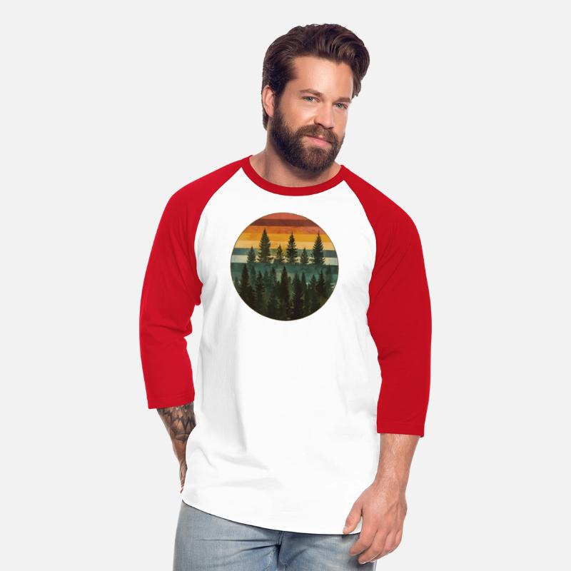 Sunset Forest Nature Outdoors Retro 80s Vibe 6