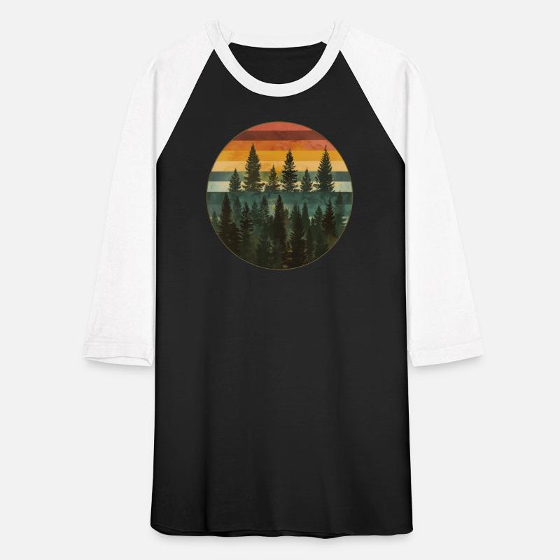 Sunset Forest Nature Outdoors Retro 80s Vibe 6