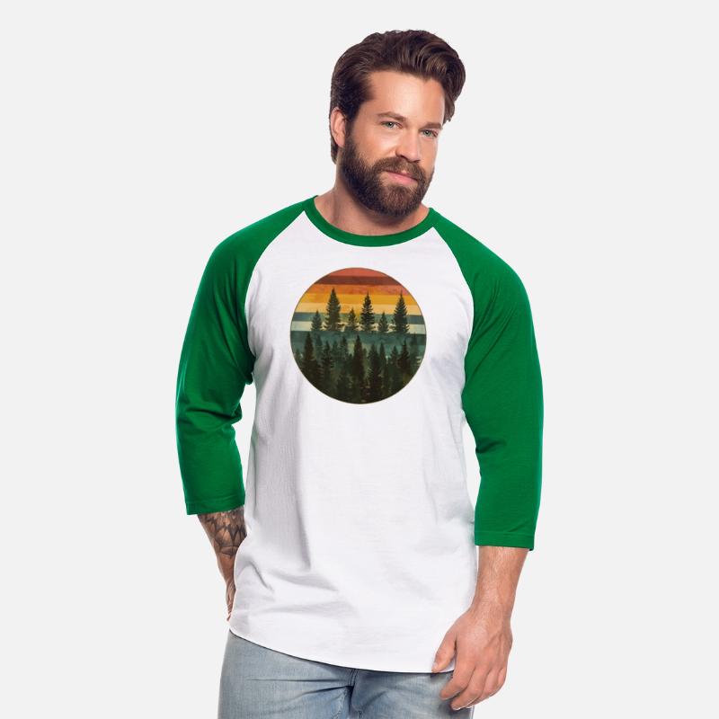 Sunset Forest Nature Outdoors Retro 80s Vibe 6