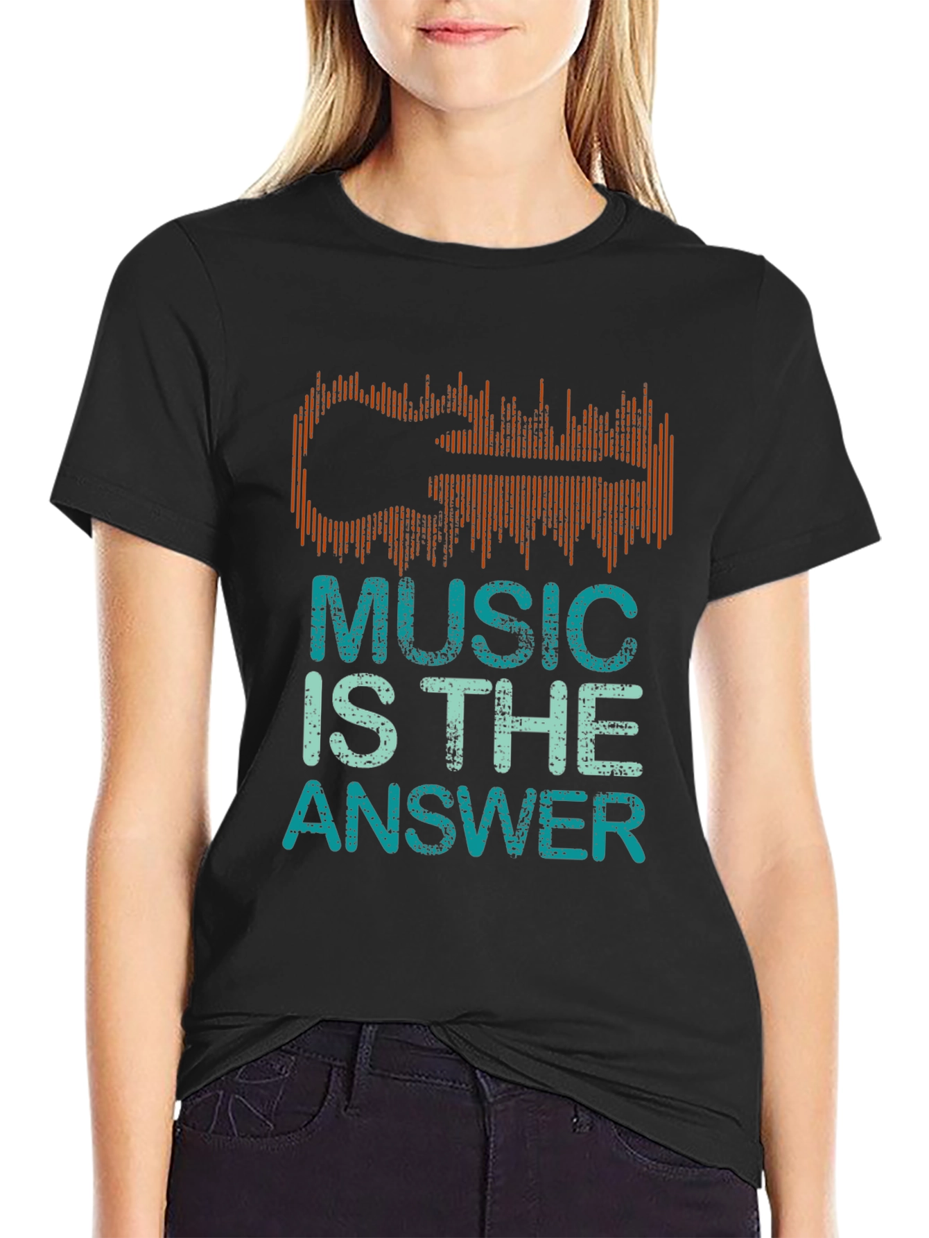Music Is The Answer Graphic T-Shirt