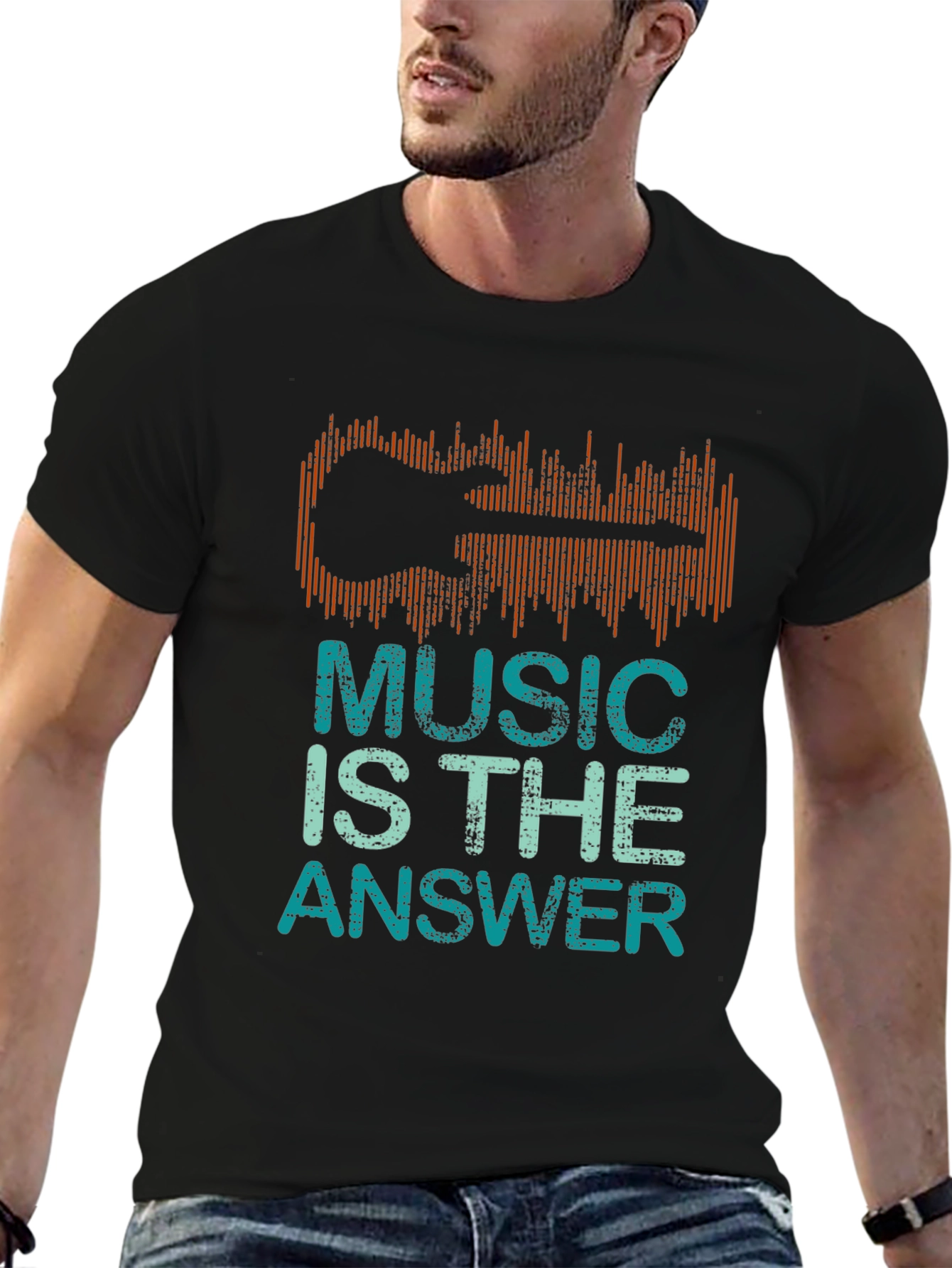 Music Is The Answer Graphic T-Shirt
