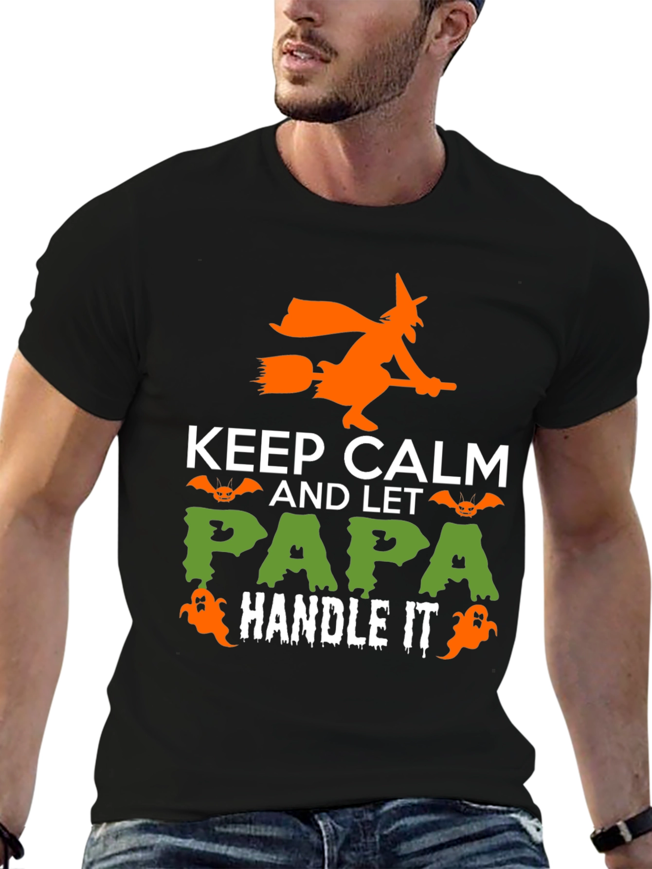 Keep Calm Halloween Papa T-Shirt