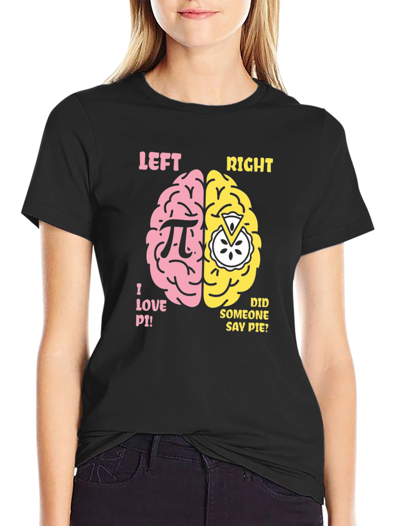 Pi vs Pie Brain T-Shirt