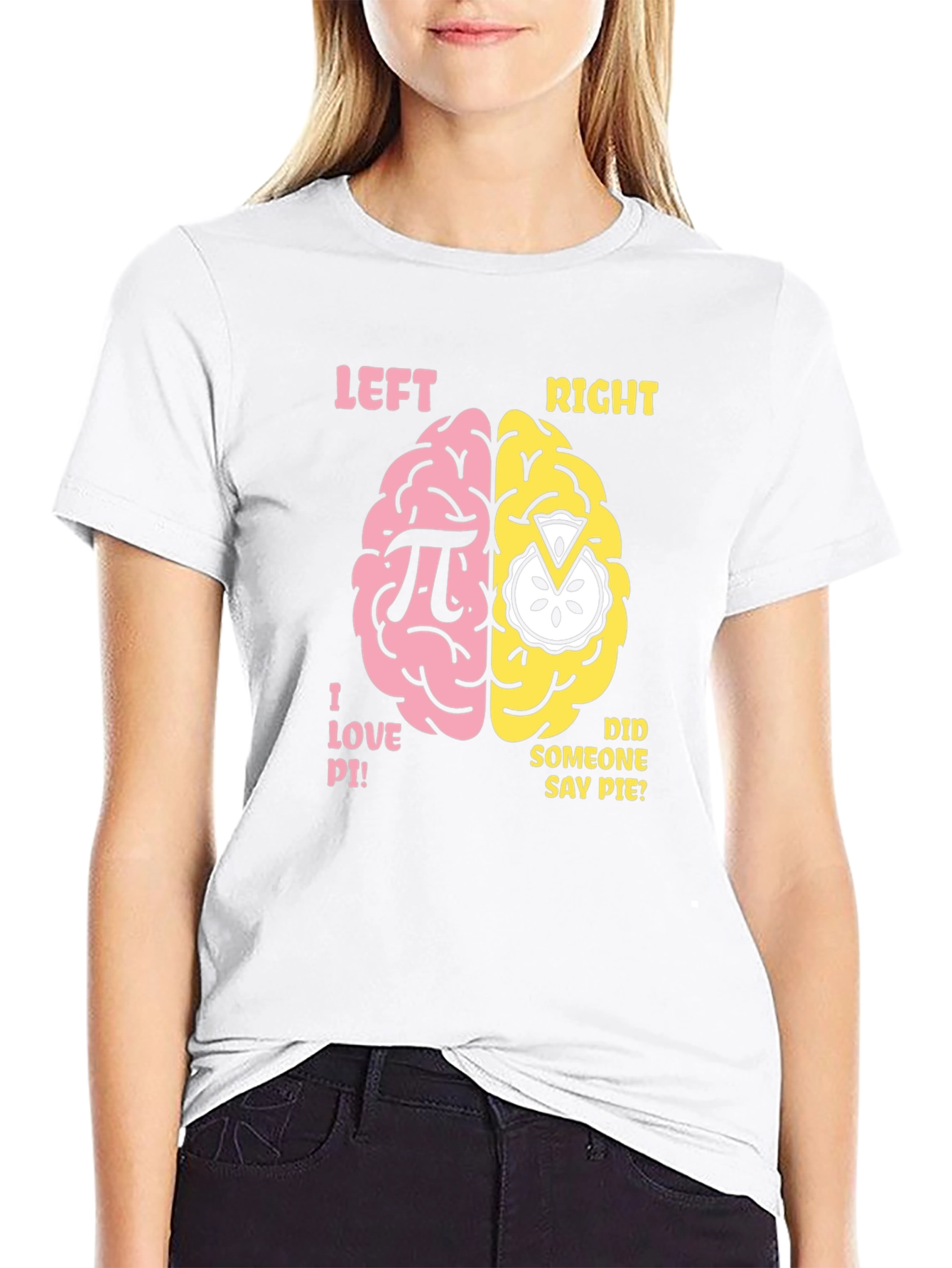 Pi vs Pie Brain T-Shirt