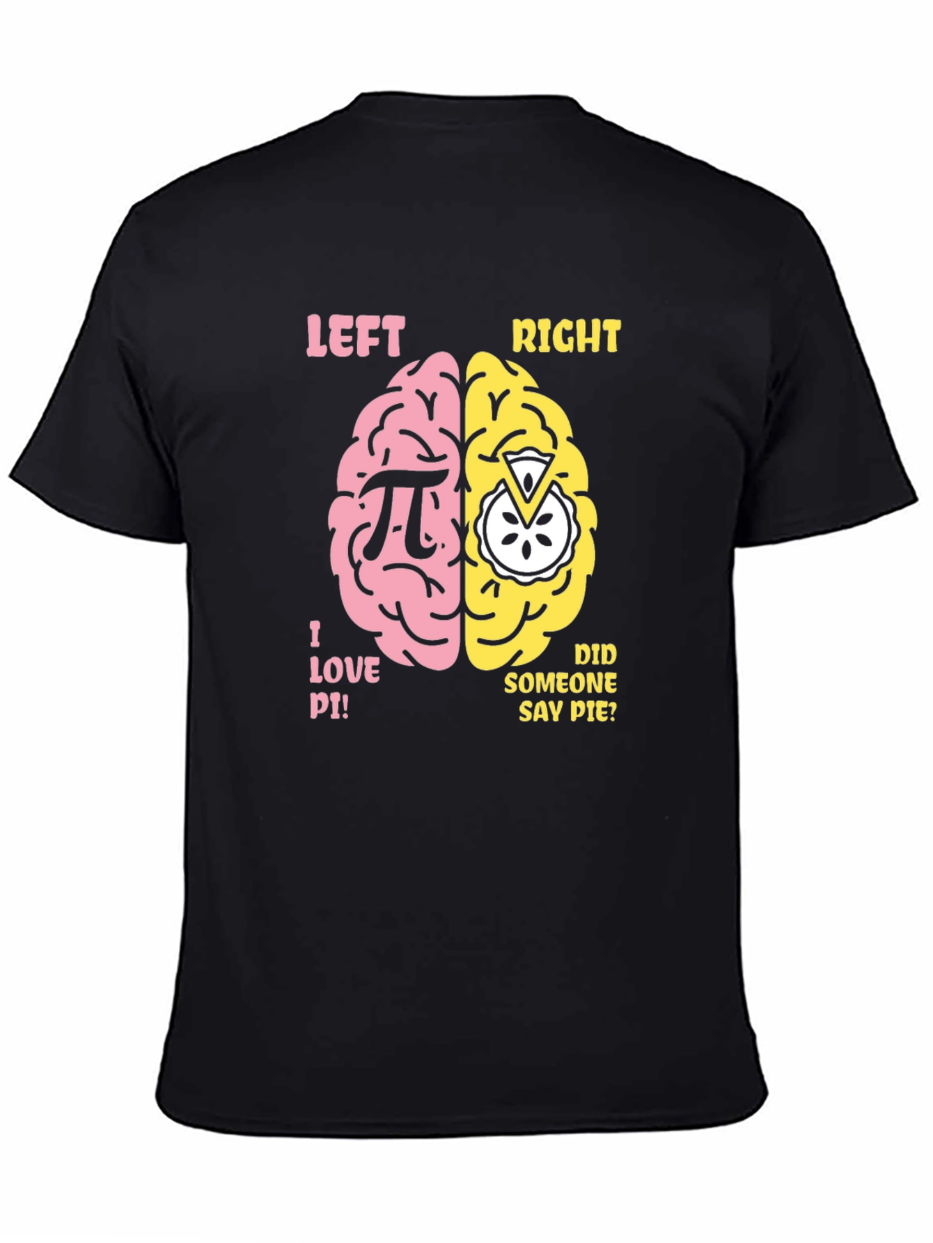 Pi vs Pie Brain T-Shirt