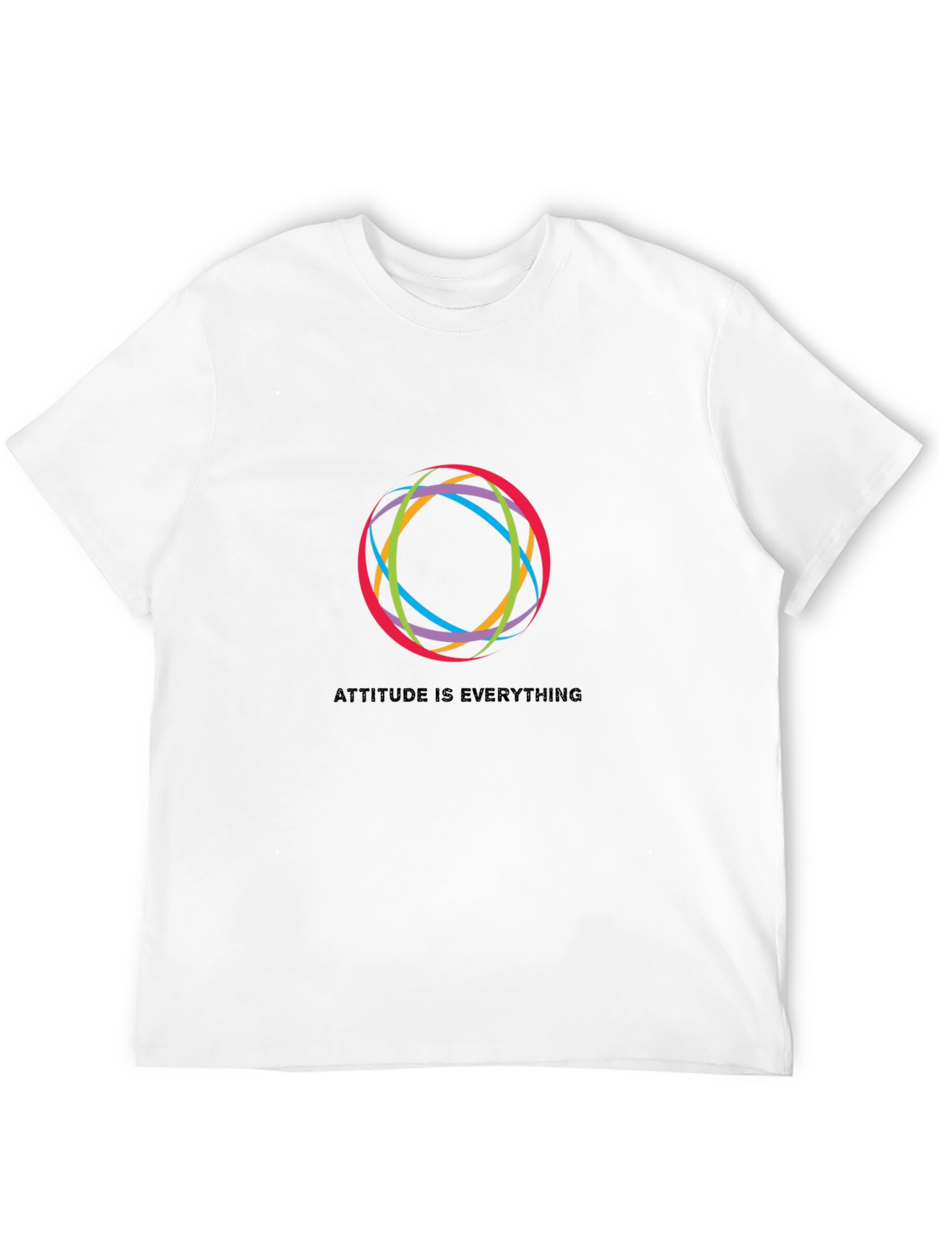 Attitude is Everything Graphic Black T-Shirt