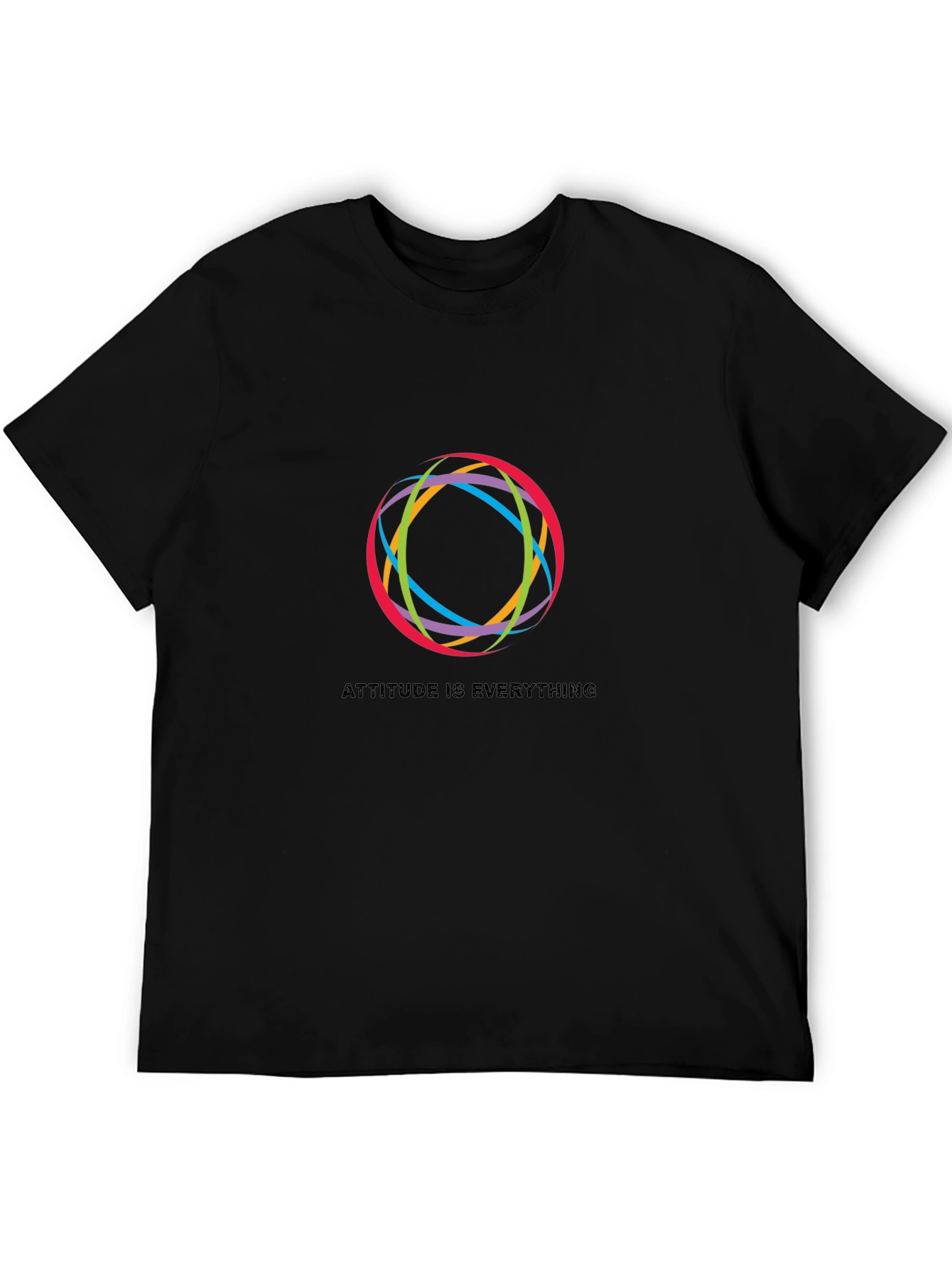 Attitude is Everything Graphic Black T-Shirt