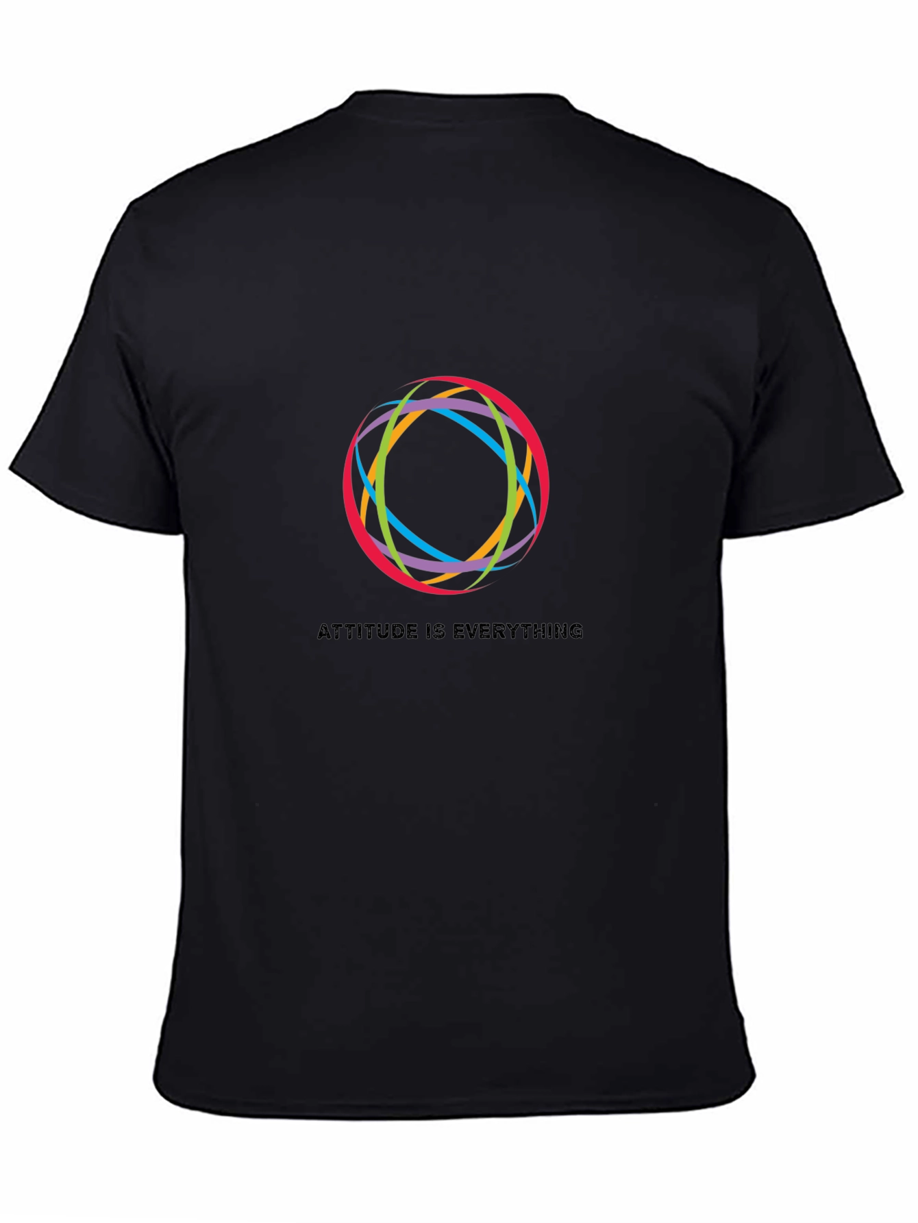 Attitude is Everything Graphic Black T-Shirt
