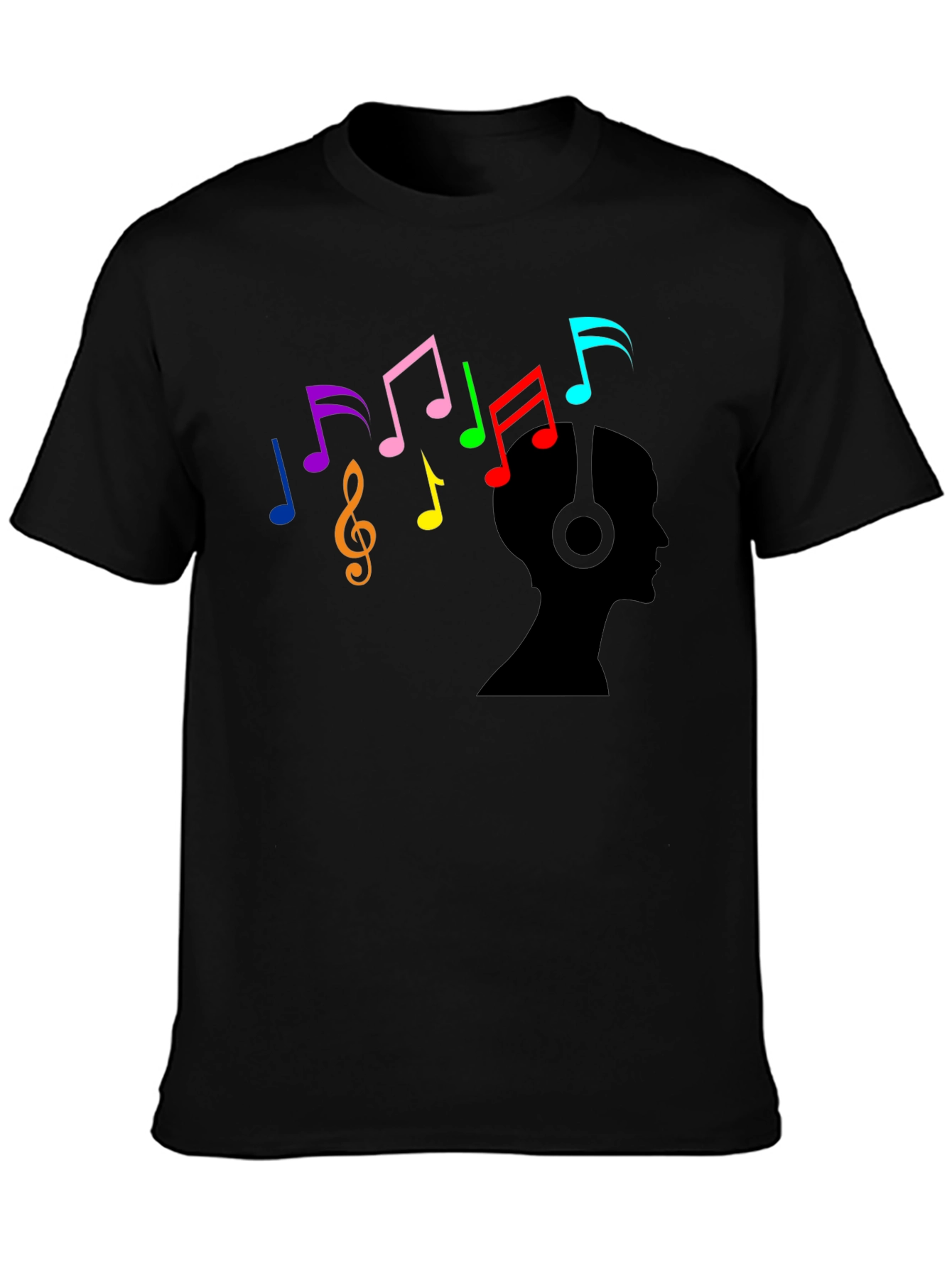Musical Mind T-Shirt - Black Cotton Tee