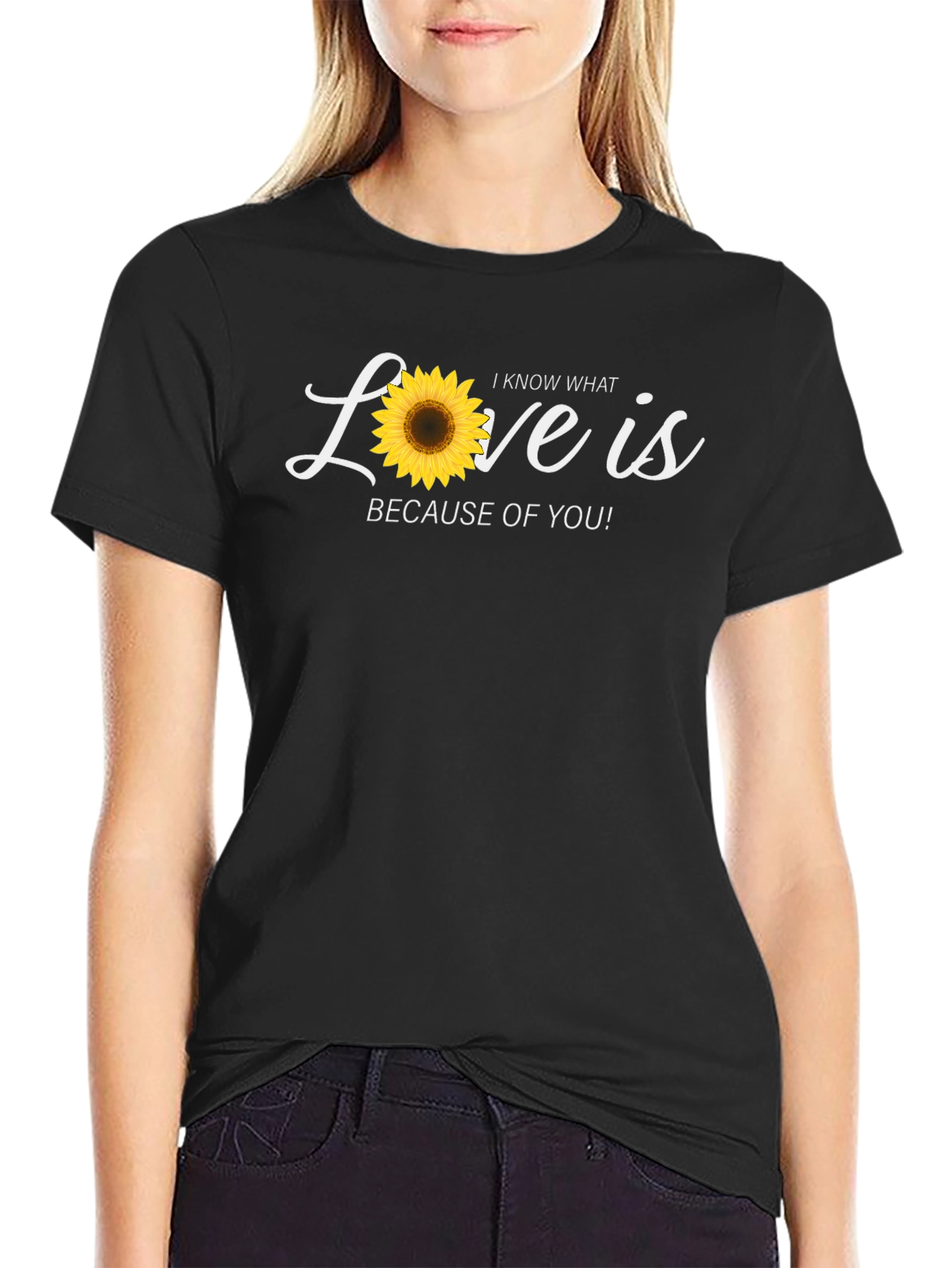 Sunflower Love Graphic T-Shirt