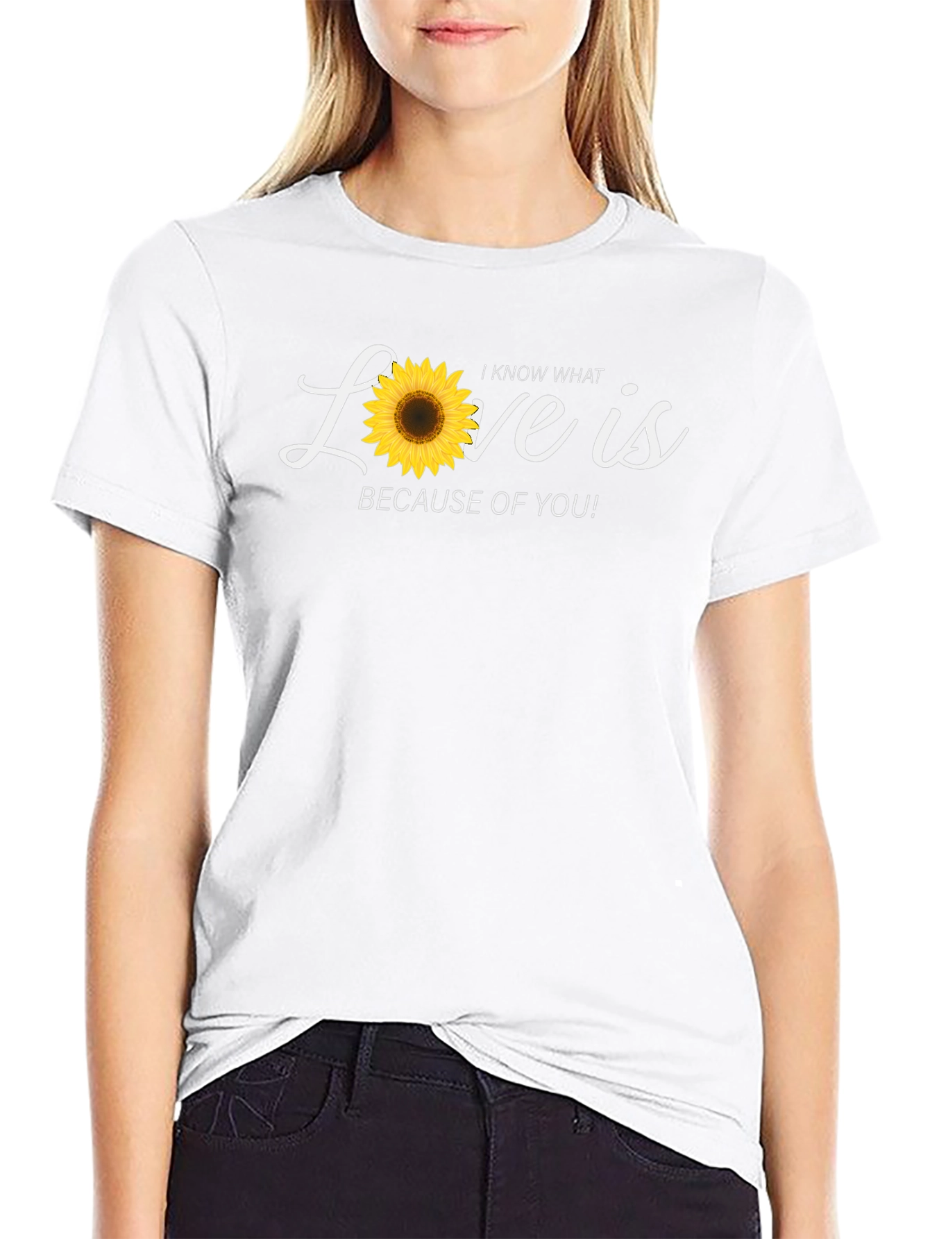 Sunflower Love Graphic T-Shirt