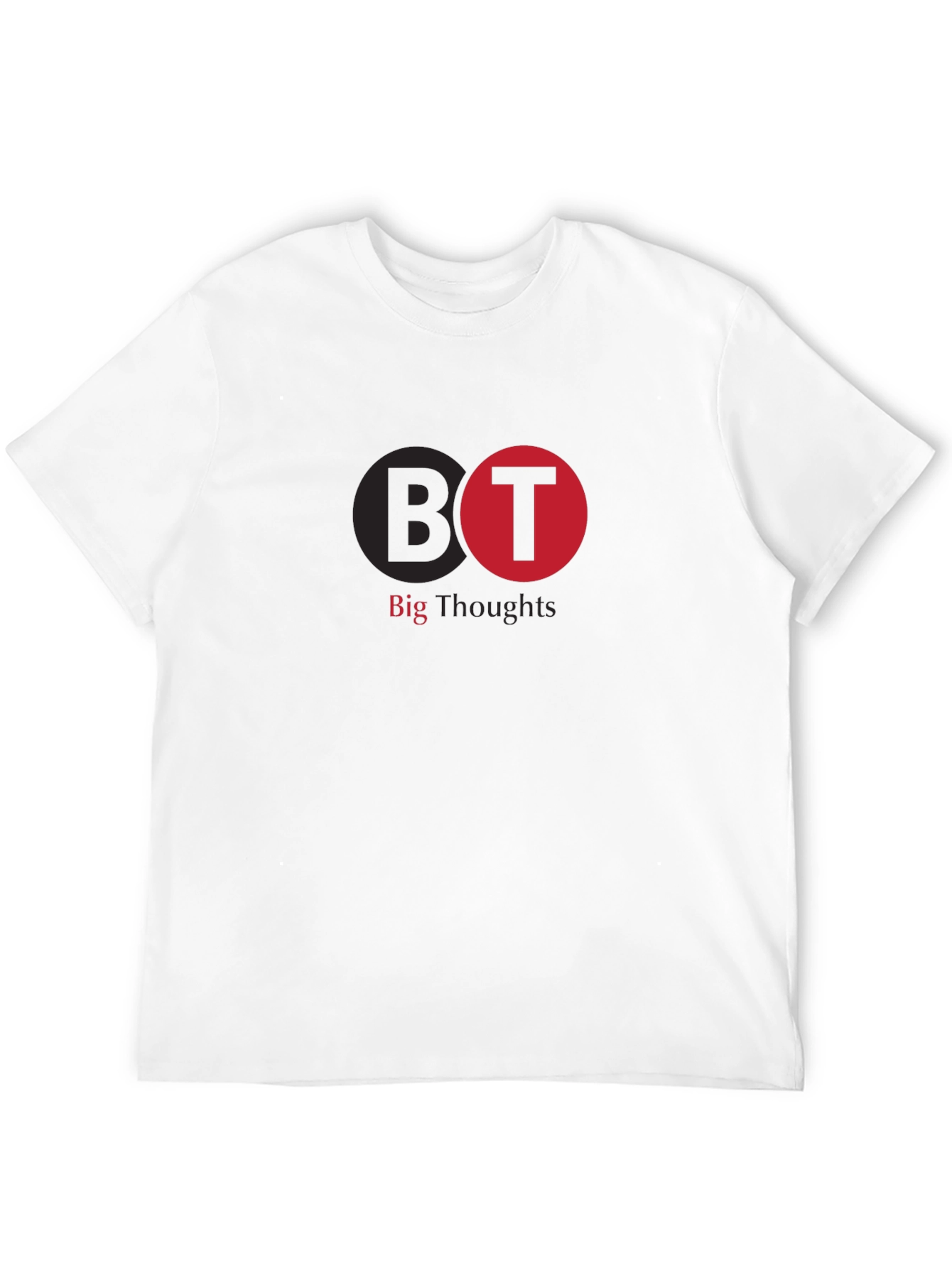Big Thoughts Graphic Tee - Black Cotton T-Shirt