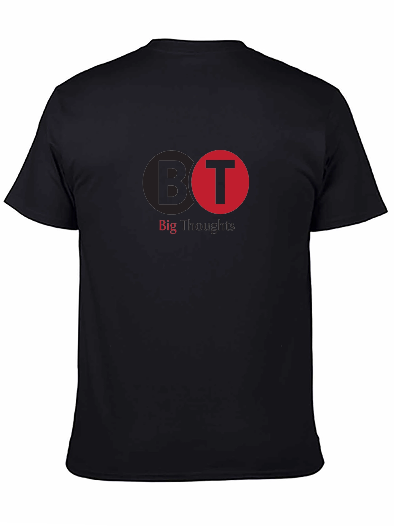 Big Thoughts Graphic Tee - Black Cotton T-Shirt