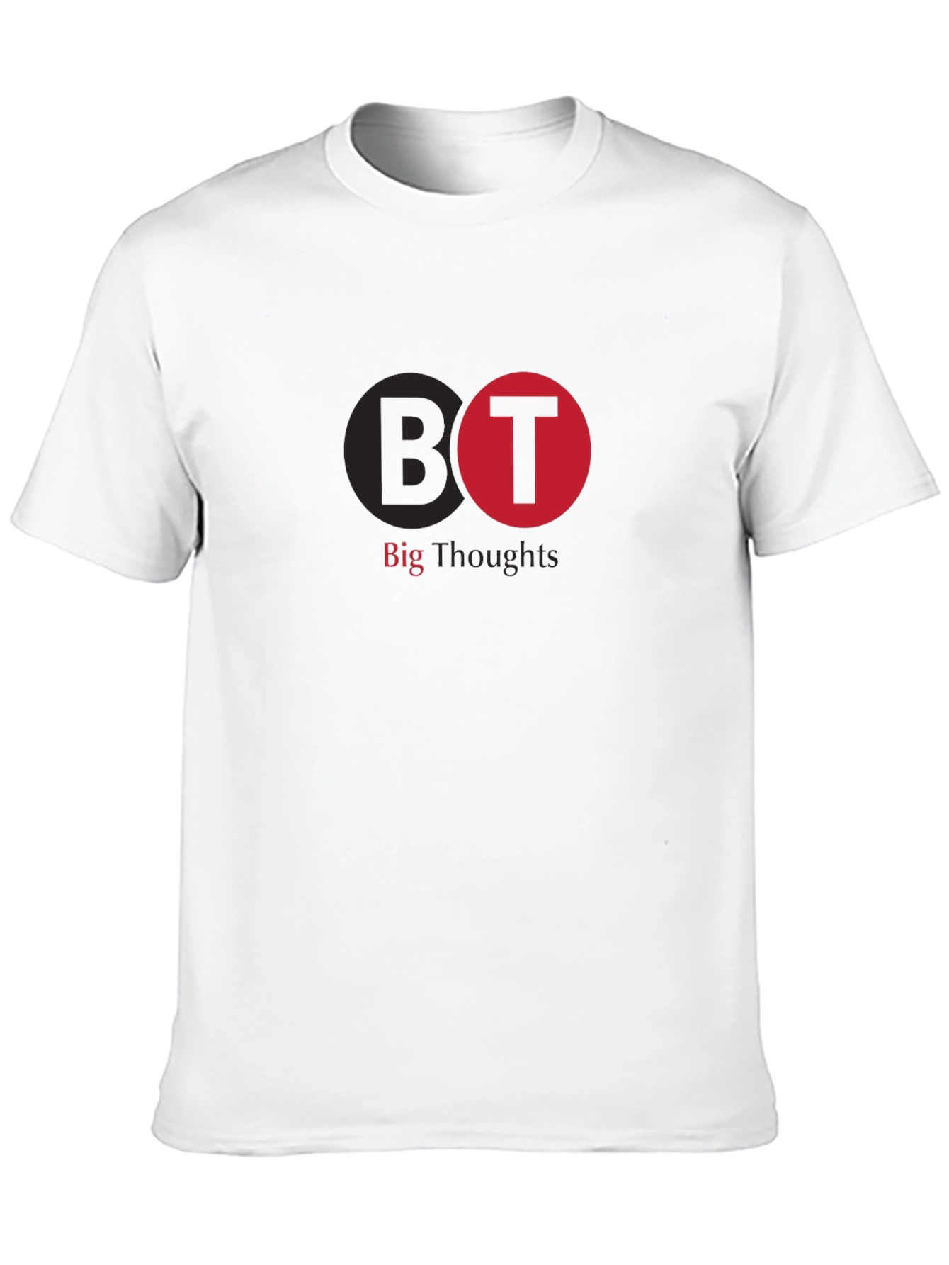 Big Thoughts Graphic Tee - Black Cotton T-Shirt