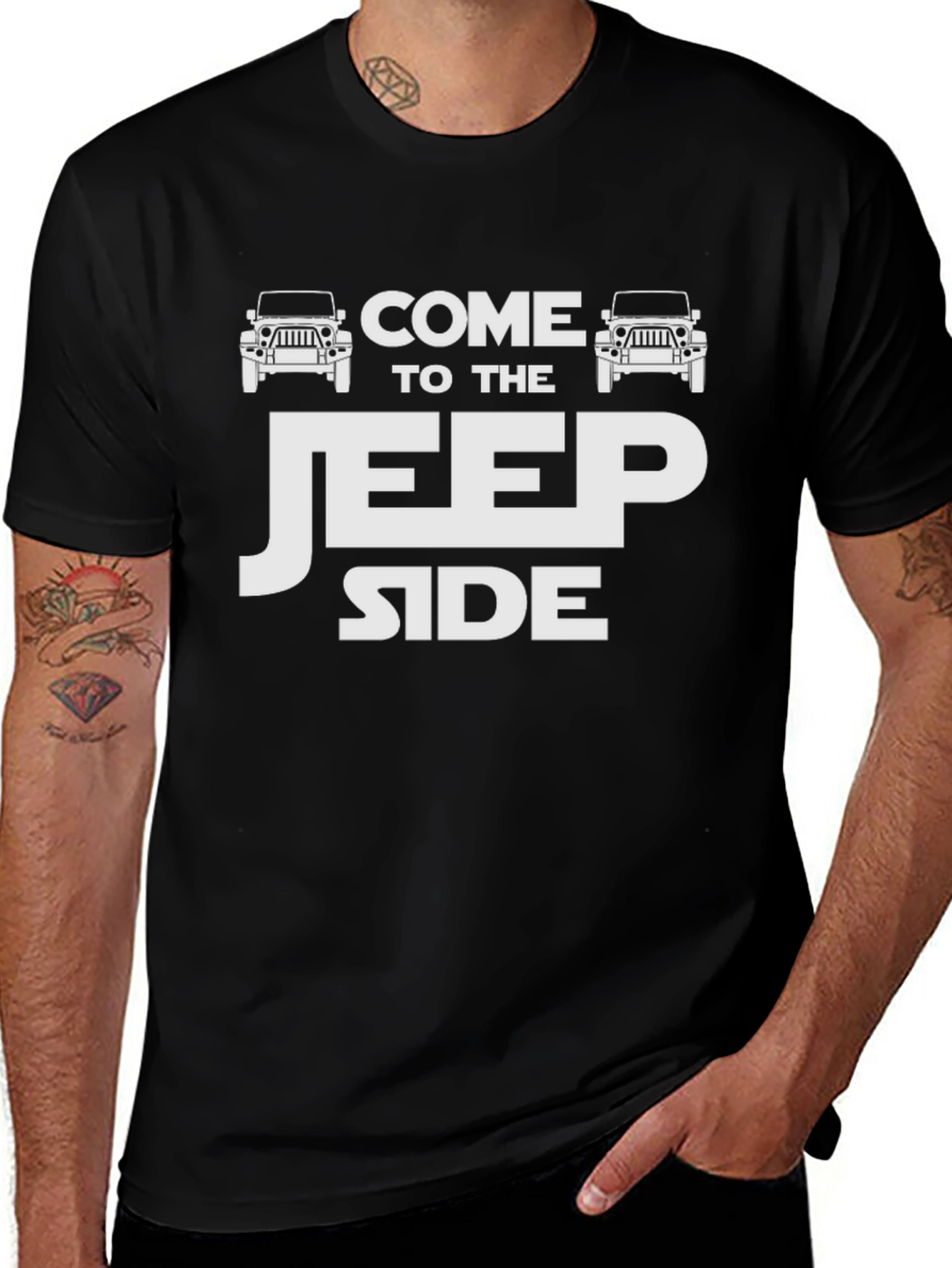 Come To The Jeep Side T-Shirt Black