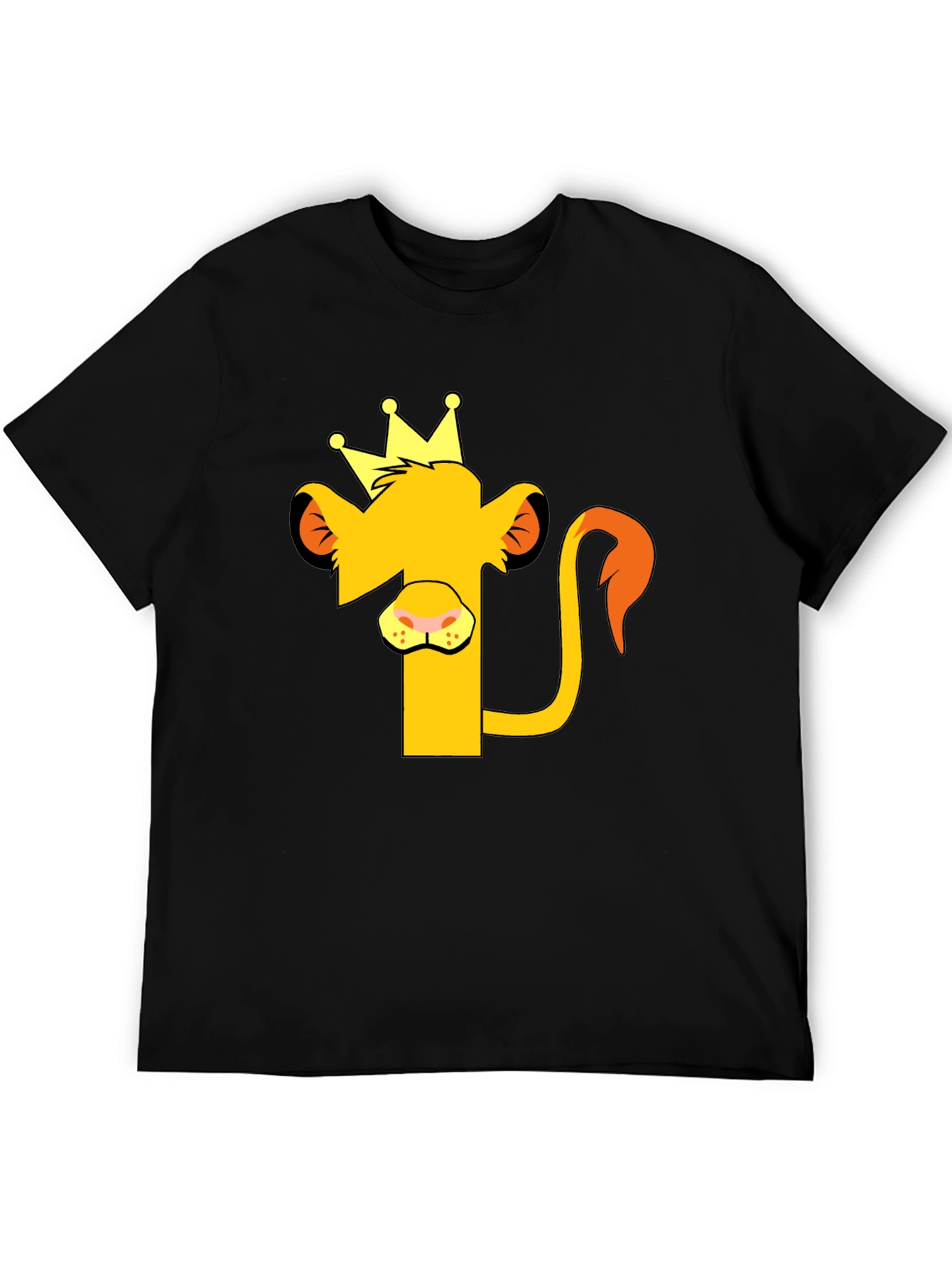 Lion King Graphic Tee - Black Cotton T-Shirt