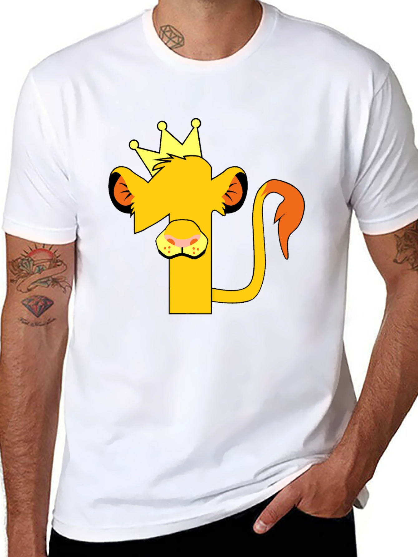 Lion King Graphic Tee - Black Cotton T-Shirt