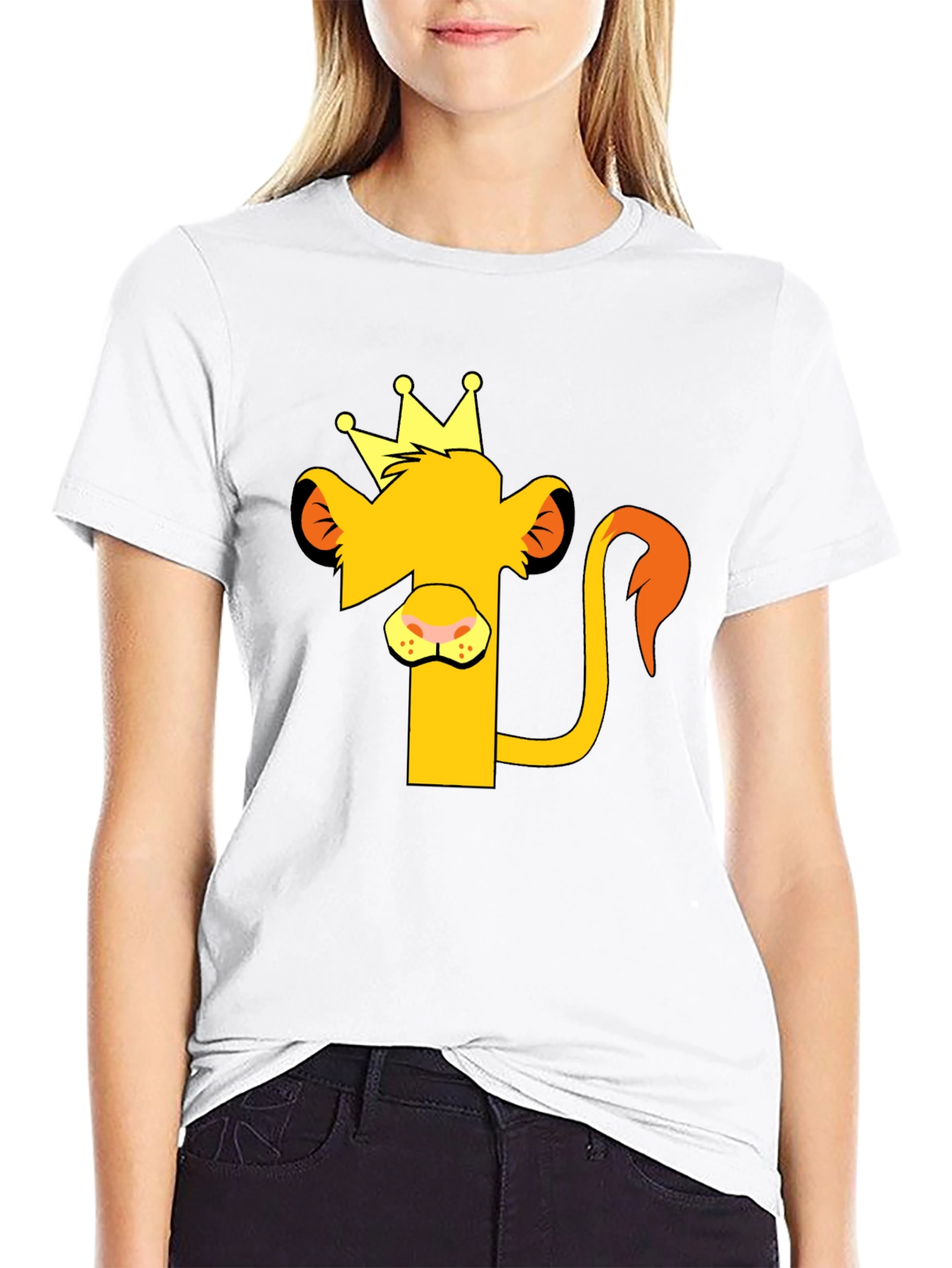 Lion King Graphic Tee - Black Cotton T-Shirt