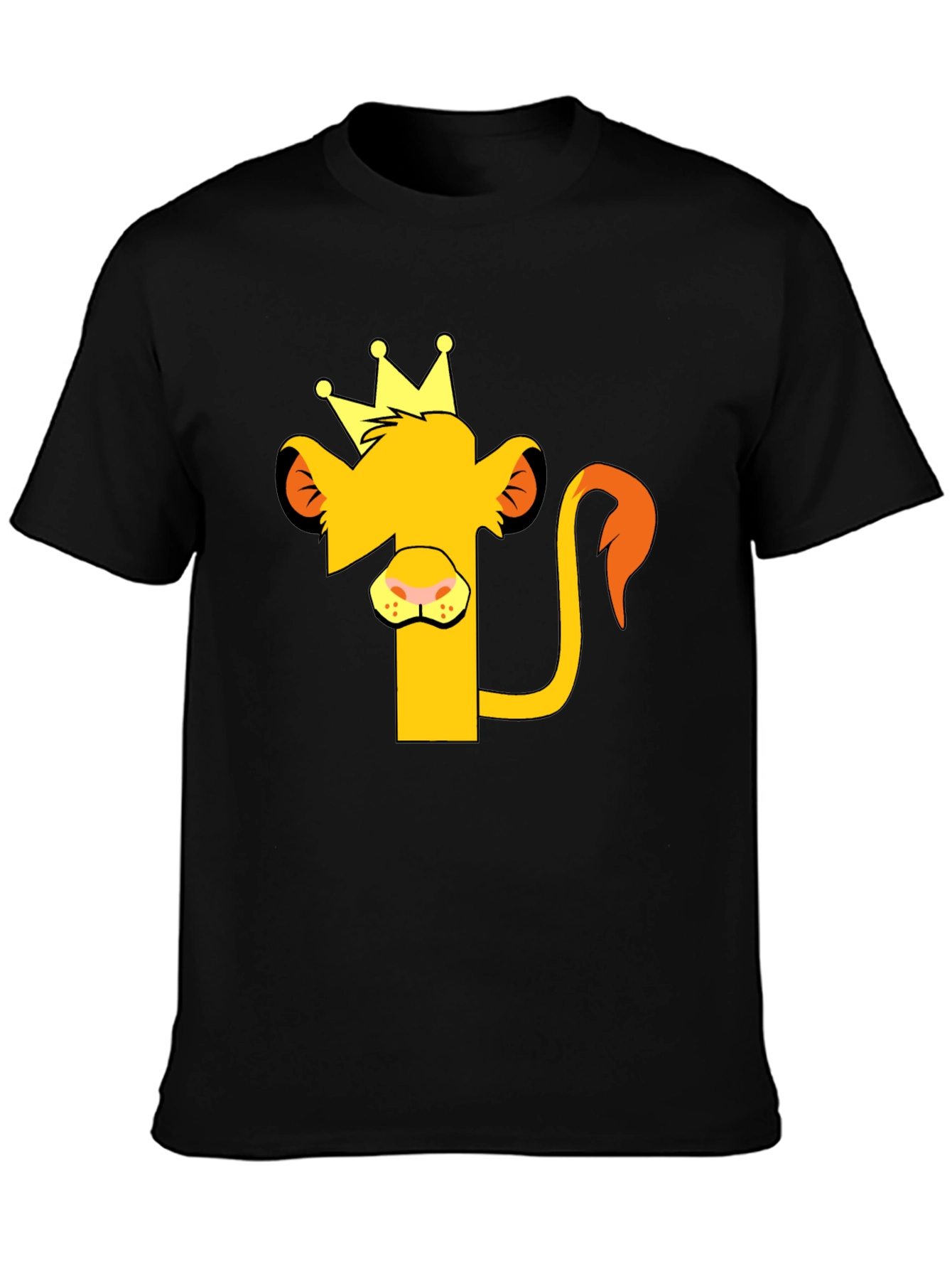 Lion King Graphic Tee - Black Cotton T-Shirt