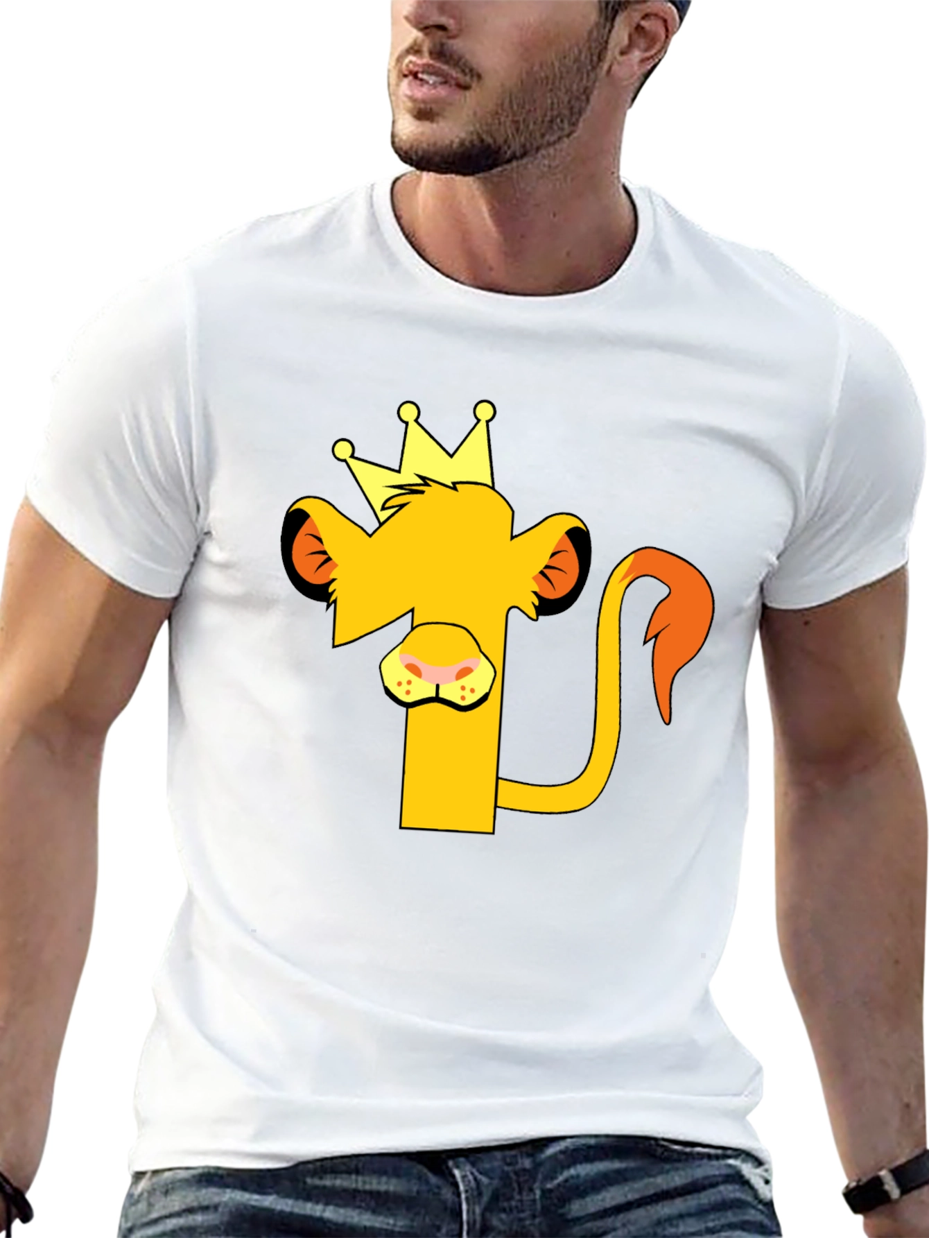 Lion King Graphic Tee - Black Cotton T-Shirt
