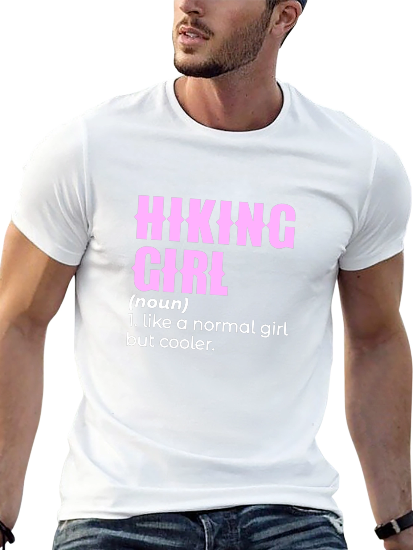 Hiking Girl Definition T-Shirt - Black