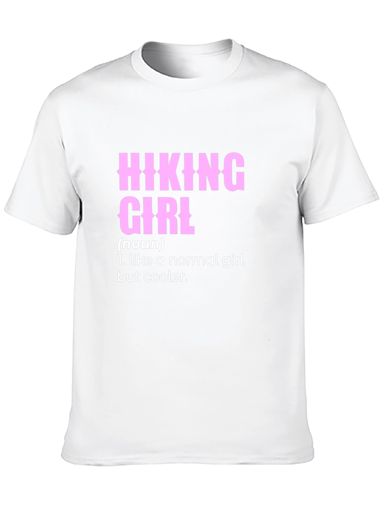 Hiking Girl Definition T-Shirt - Black