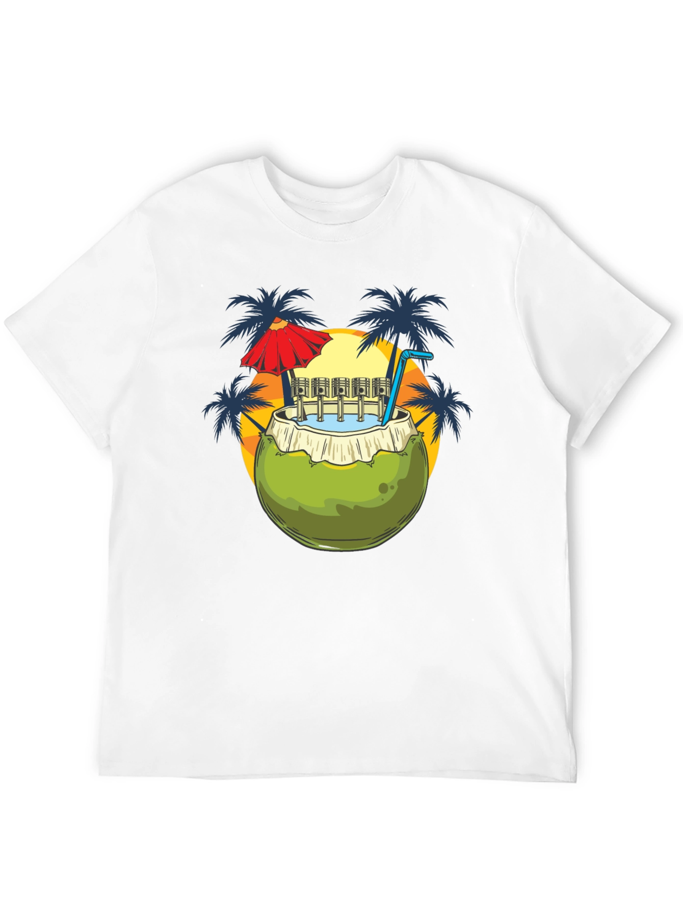 Coconut Drink T-Shirt - Island Style
