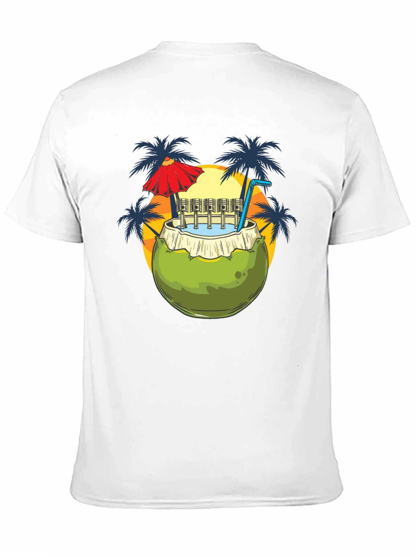 Coconut Drink T-Shirt - Island Style