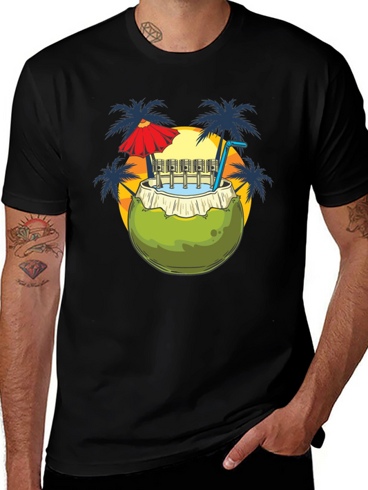 Coconut Drink T-Shirt - Island Style