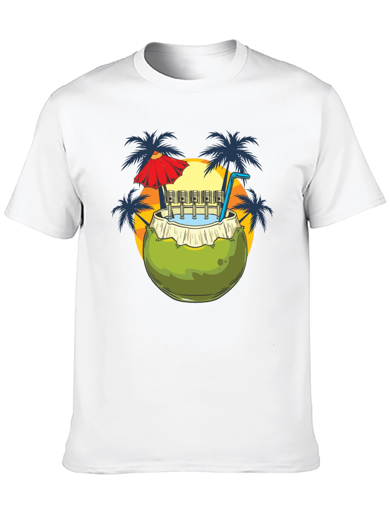 Coconut Drink T-Shirt - Island Style